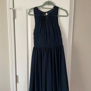 Azazie Mckinley Cocktail/Bridesmaid Dress in Dark Navy